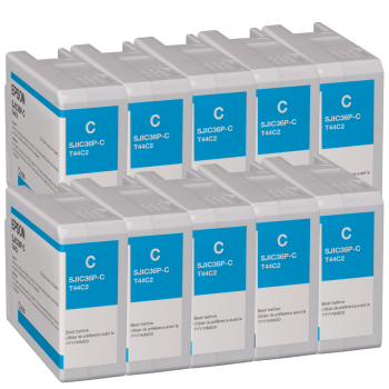 Epson C6000 / C6500 Tintenkartusche Cyan 10er Set